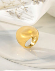 Anel Bola Dourado